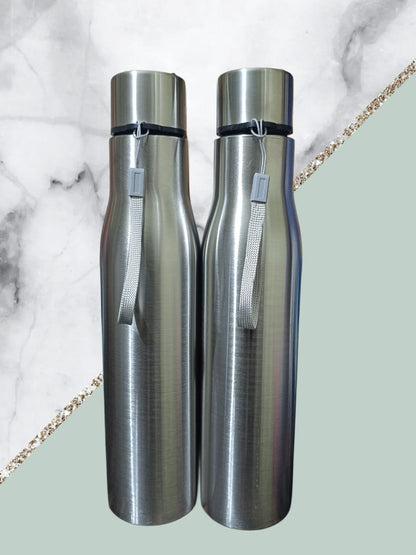 STAINLESS STEEL WATER BOTTLES PACK OF 2