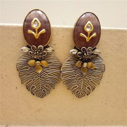 Peacock Feather Earring