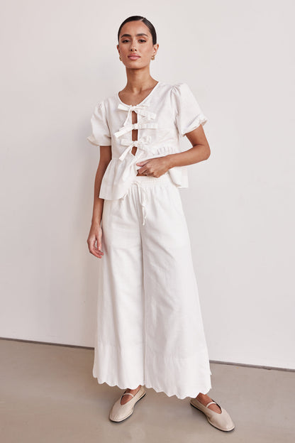 White Linen Co ord set