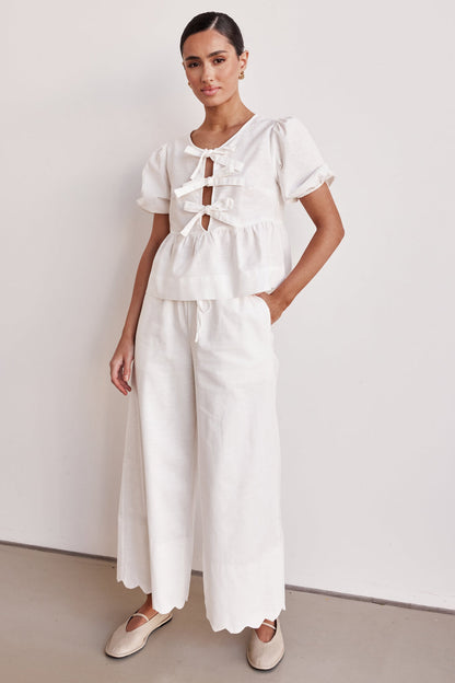 White Linen Co ord set